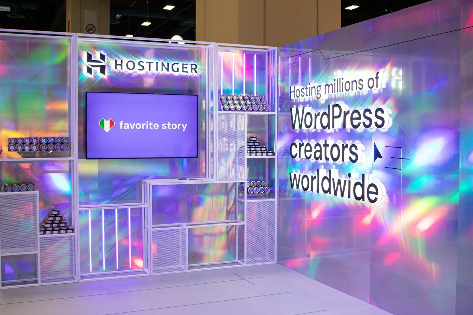 Hostinger booth at WordCamp Europe 2024