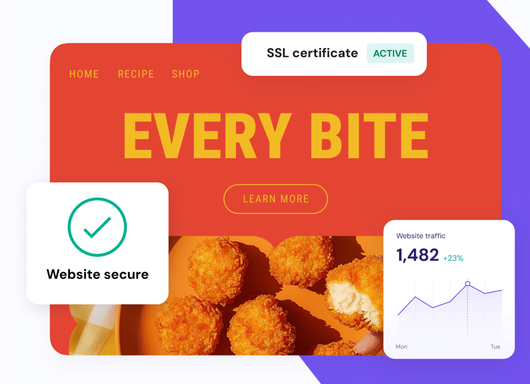 Your website data. Safe and sound