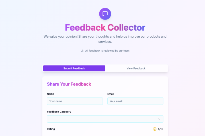 App til indsamling af feedback