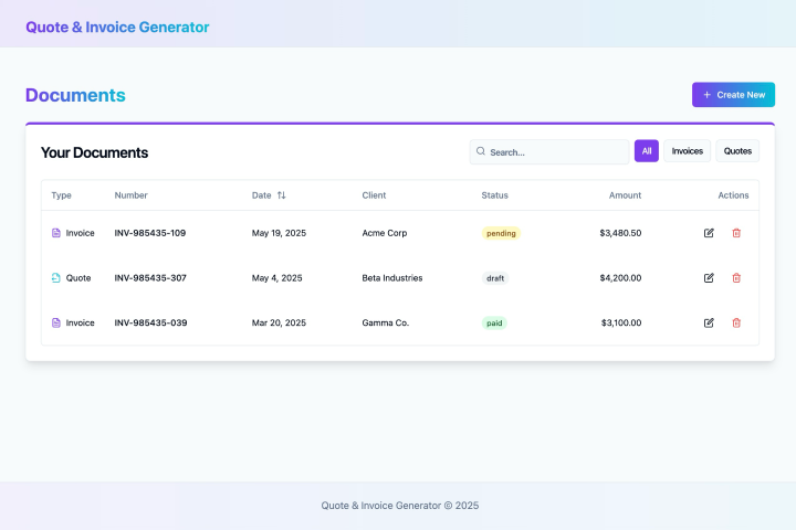 Fakturagenerator