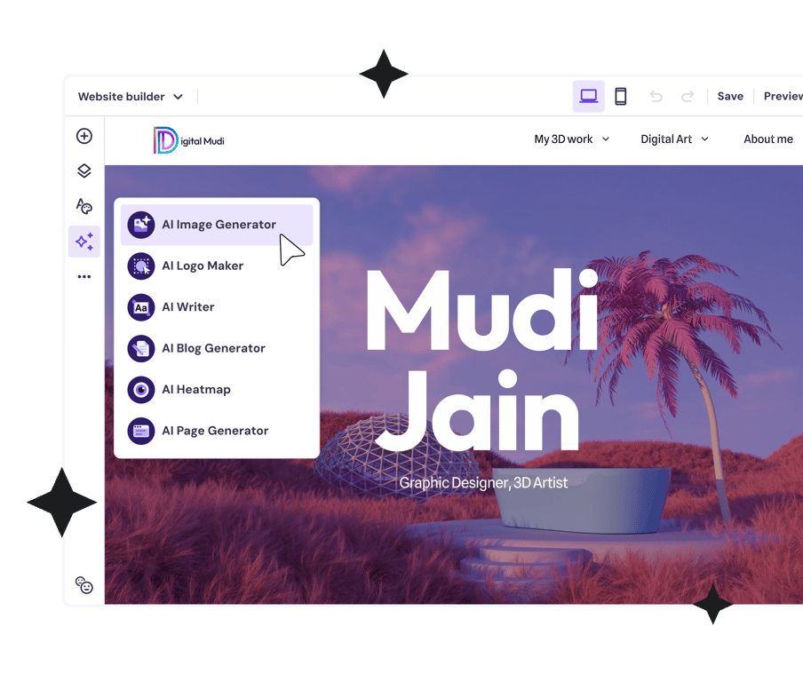 Portfolio maker with AI