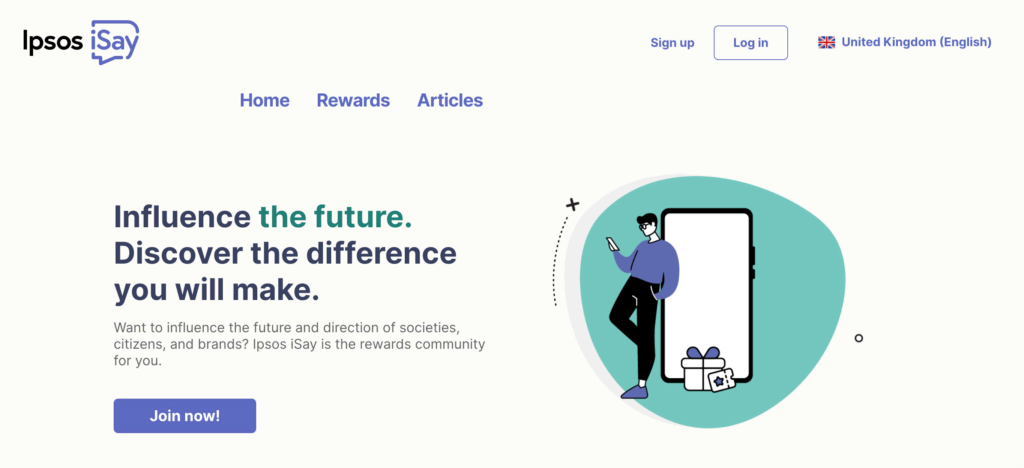 Ipsos iSay startpagina