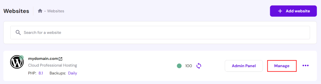 URL-redirect in te stellen via het hPanel bij Hostinger