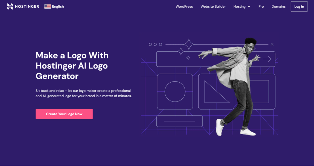 Hostinger AI Logo Maker startpagina