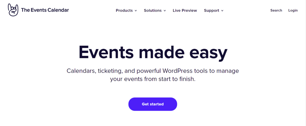 The Events Calendar plug-in