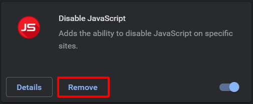 Disabling Google Chrome's extensions