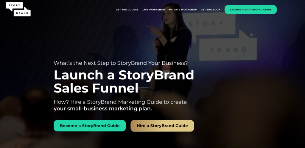 Page d'accueil de StoryBrand