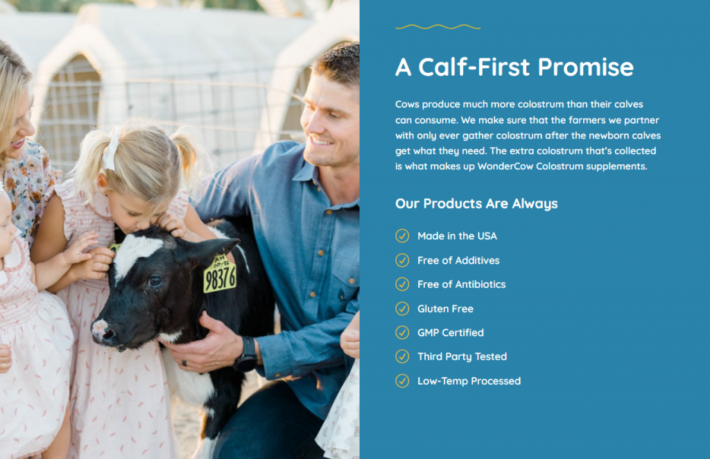 Les avantages des produits WonderCow