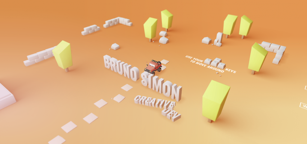 Site web du portfolio de Bruno Simon