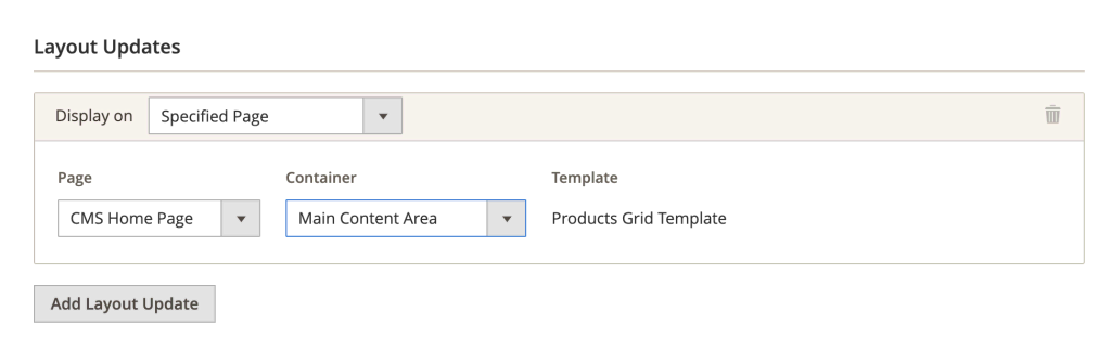 Personalización de las actualizaciones de diseño del widget en Magento 2